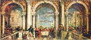 Paolo  Veronese Gastmahl im Hause Levis Spain oil painting artist